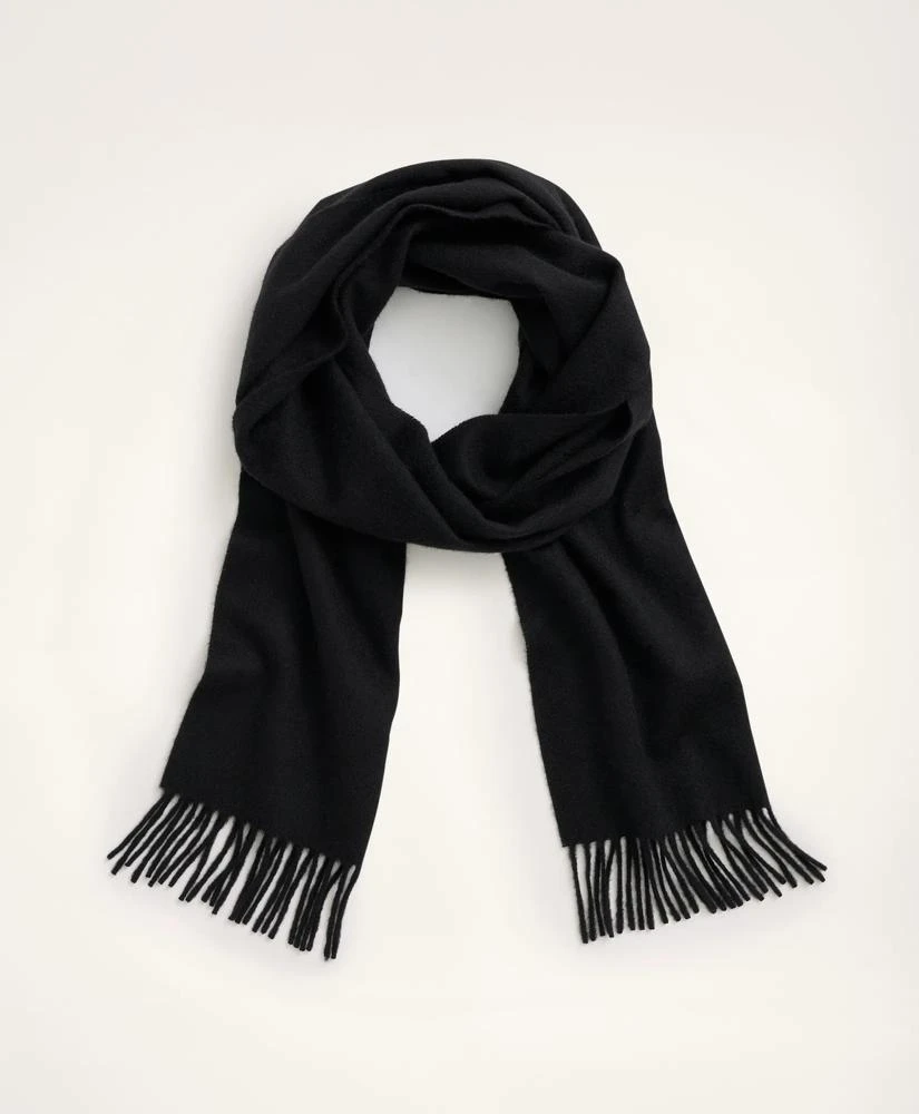 Brooks Brothers Cashmere Fringed Scarf 1