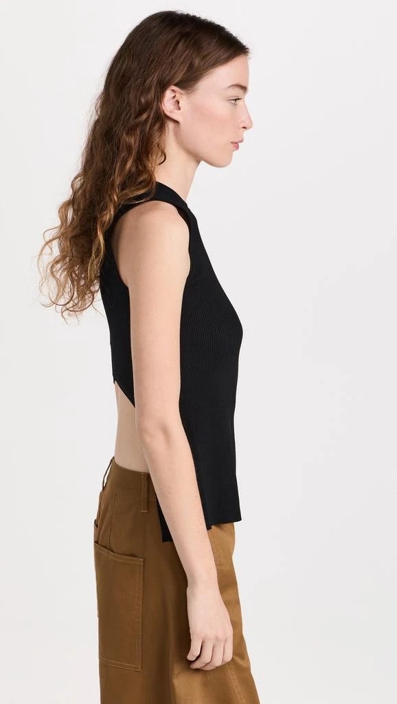 Tibi Giselle Stretch Sweater Circle Openback Tank 3