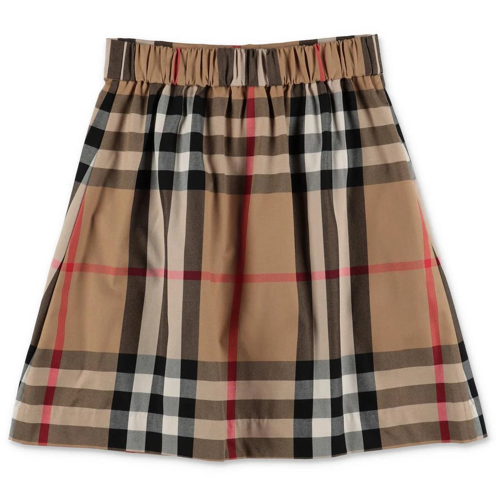 Burberry Burberry Kids Checked Pleated Twill Skirt 2