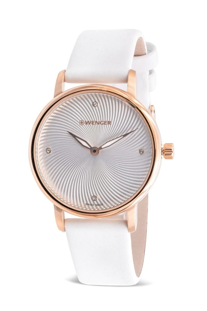 Wenger Urban Donnissima White Satin Ladies Watch 1