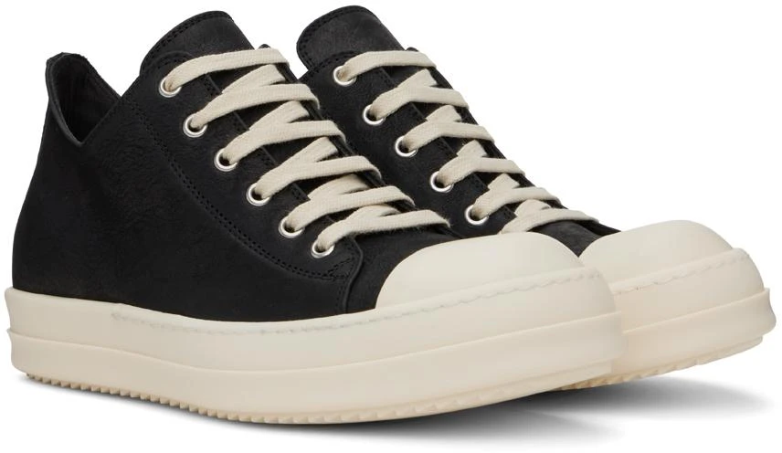 Rick Owens Black Low Sneakers 4