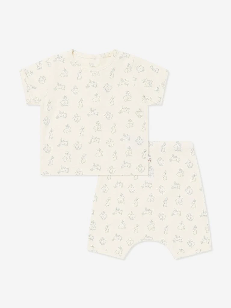 Bonpoint Baby Boys Fanilo Short Set in White 1