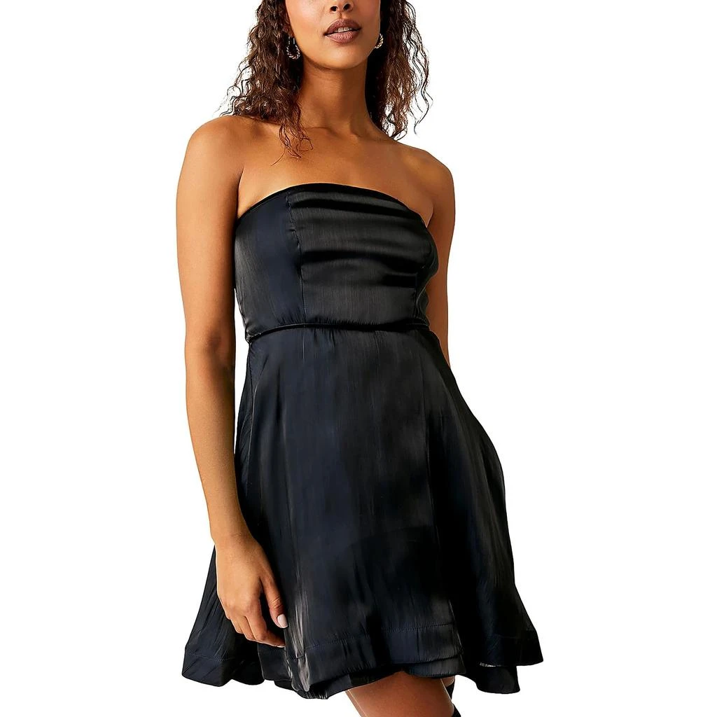 Free People Womens Layered Strapless Mini Dress 2