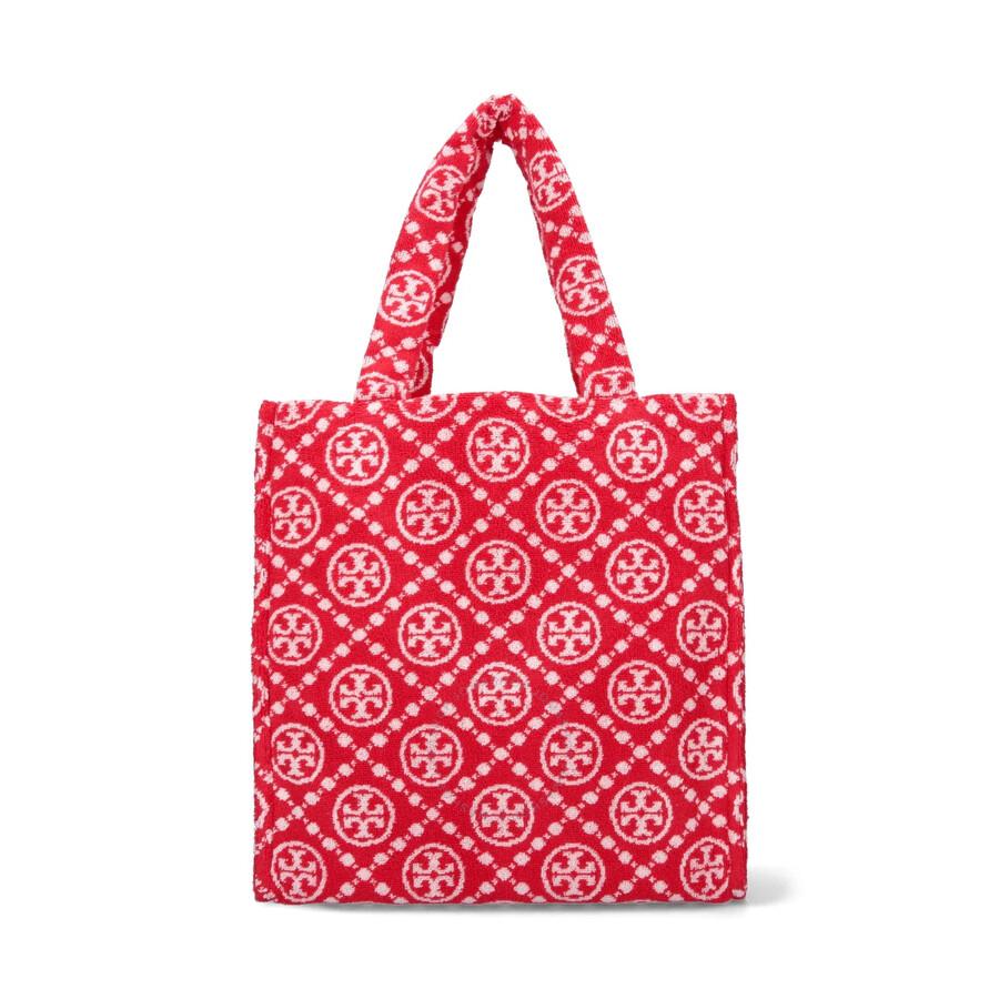 【送料&関税込】Tory Burch Terry Tote Bag Tory Burch T Monogram Terry Tote Bag - Tote Bags - Save $10