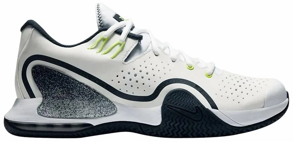 NIKE Men's Court Tech Challenge 20 Tennis Sneakers In College Navy Lime White 1
