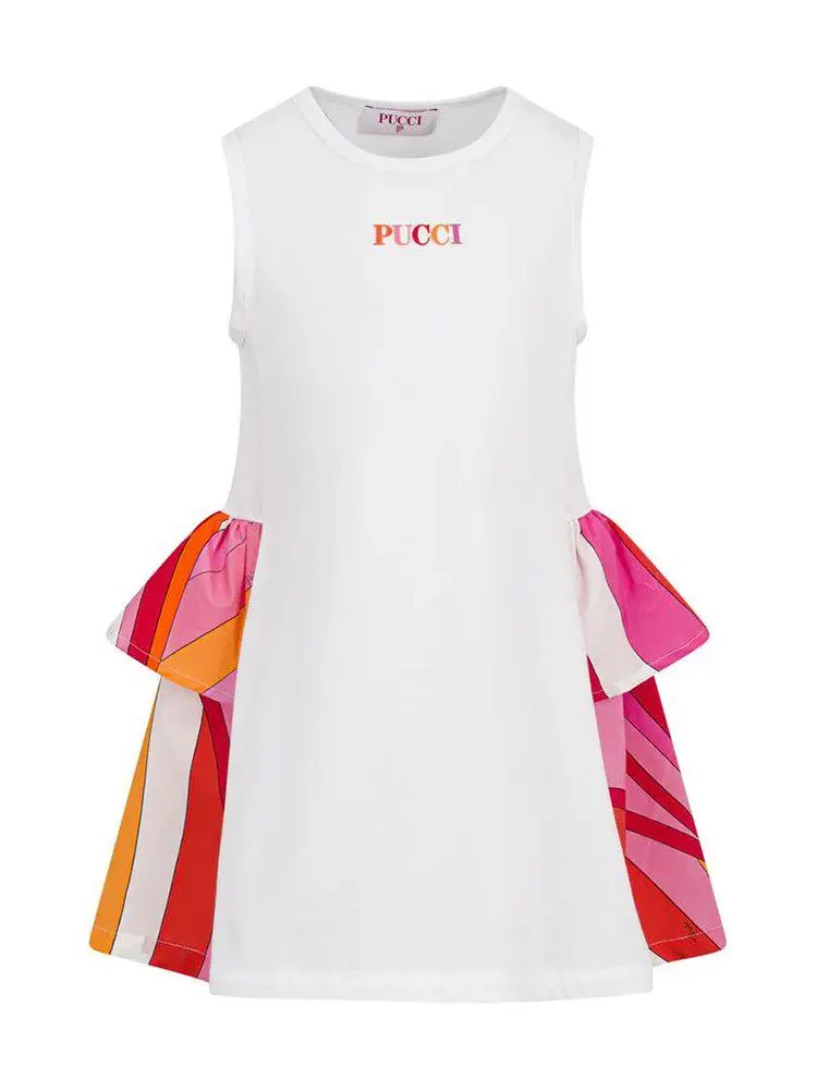 EMILIO PUCCI Emilio Pucci Junior Striped-Detail Sleeveless Dress
