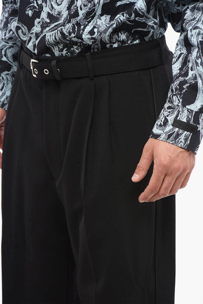 Prada Prada Double-pleated Pants with Fabric Belt 3