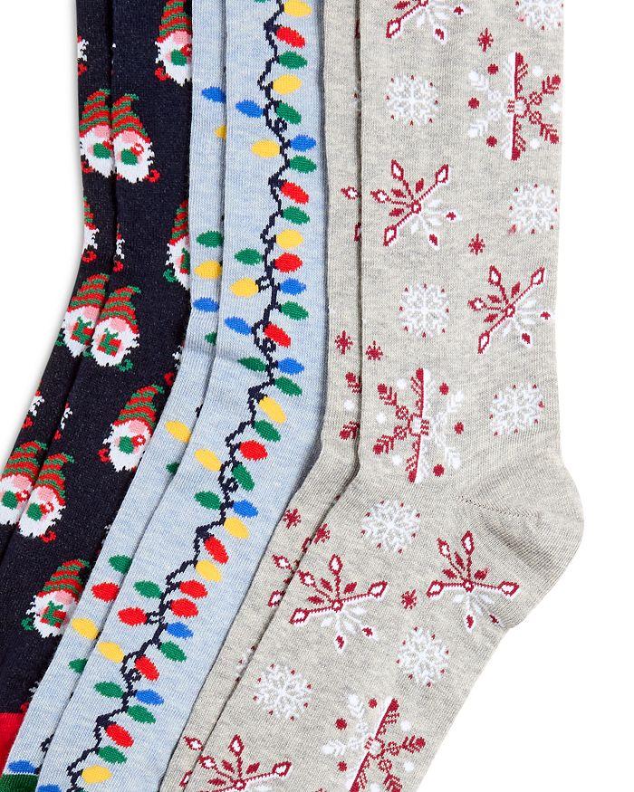 The Men's Store at Bloomingdale's Holiday Cotton Blend Socks, Pack of 3 - 100% Exclusive