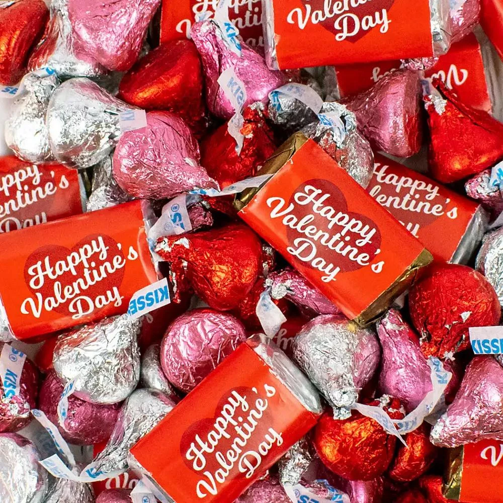Just Candy Valentine
s Day Candy Hershey
s Chocolate Mix, 128 Pieces