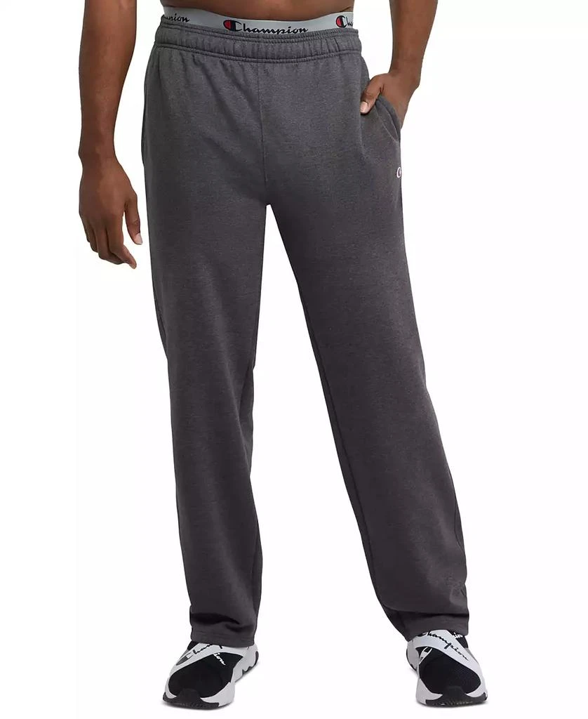CHAMPION Men's Big & Tall Powerblend Open Bottom Fleece Sweatpants 1