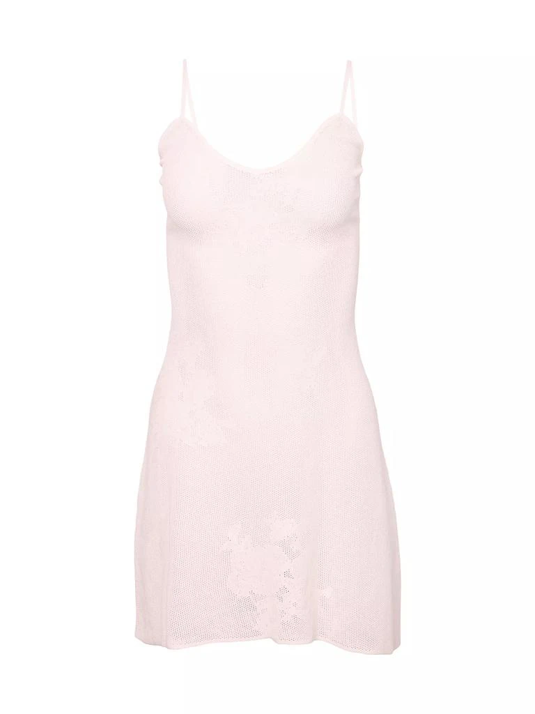 Fleur du Mal Lace Pointelle Minidress 1