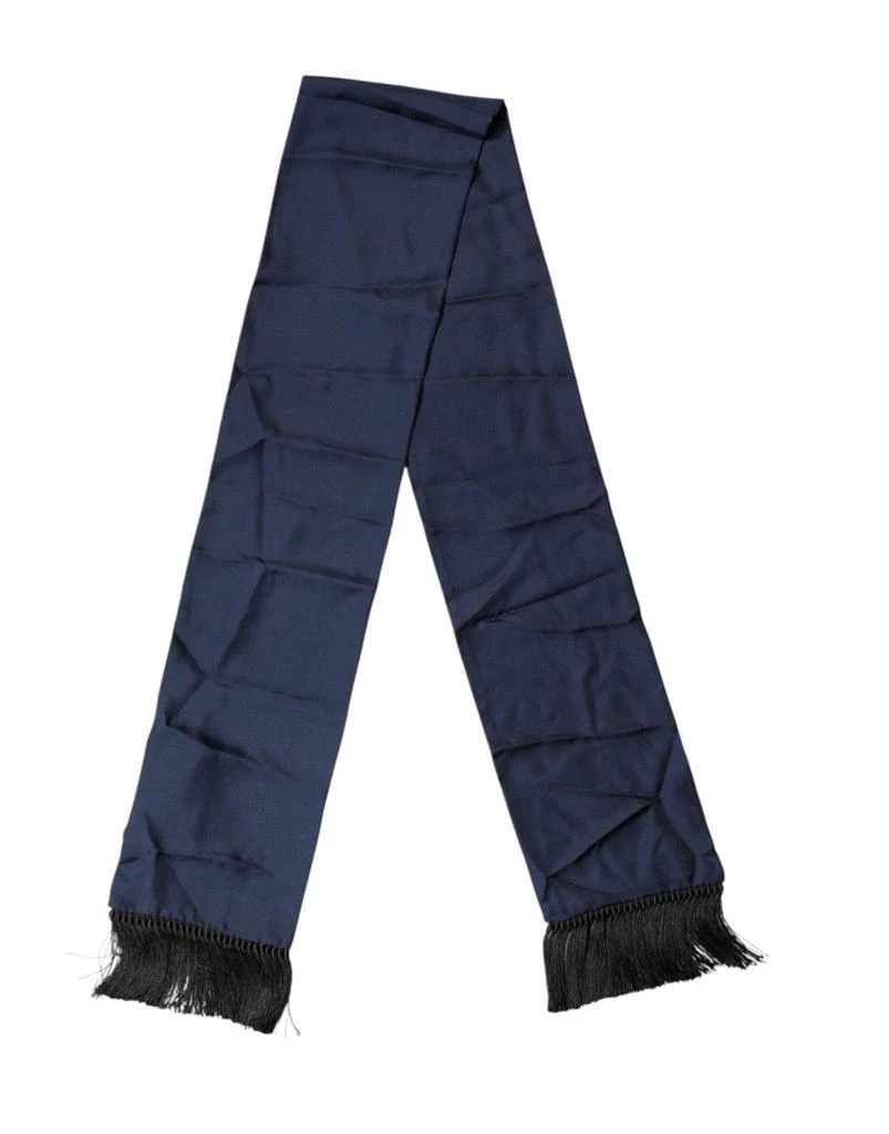 Dolce 
Gabbana Silk Fringes Neck Foulard Men
s Scarf