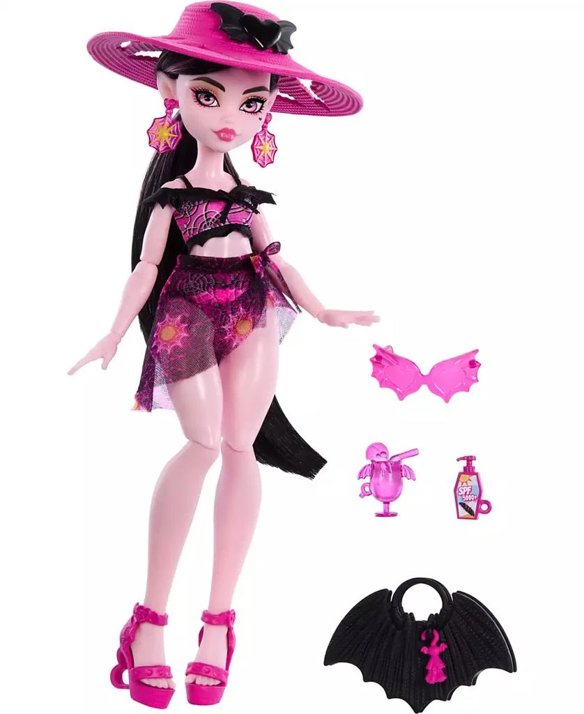 Monster High Scare-Adise Island Draculaura Fashion Doll with Swimsuit Accessories 1