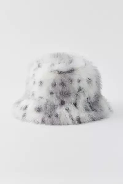 Urban Outfitters Fluffy Faux Fur Bucket Hat