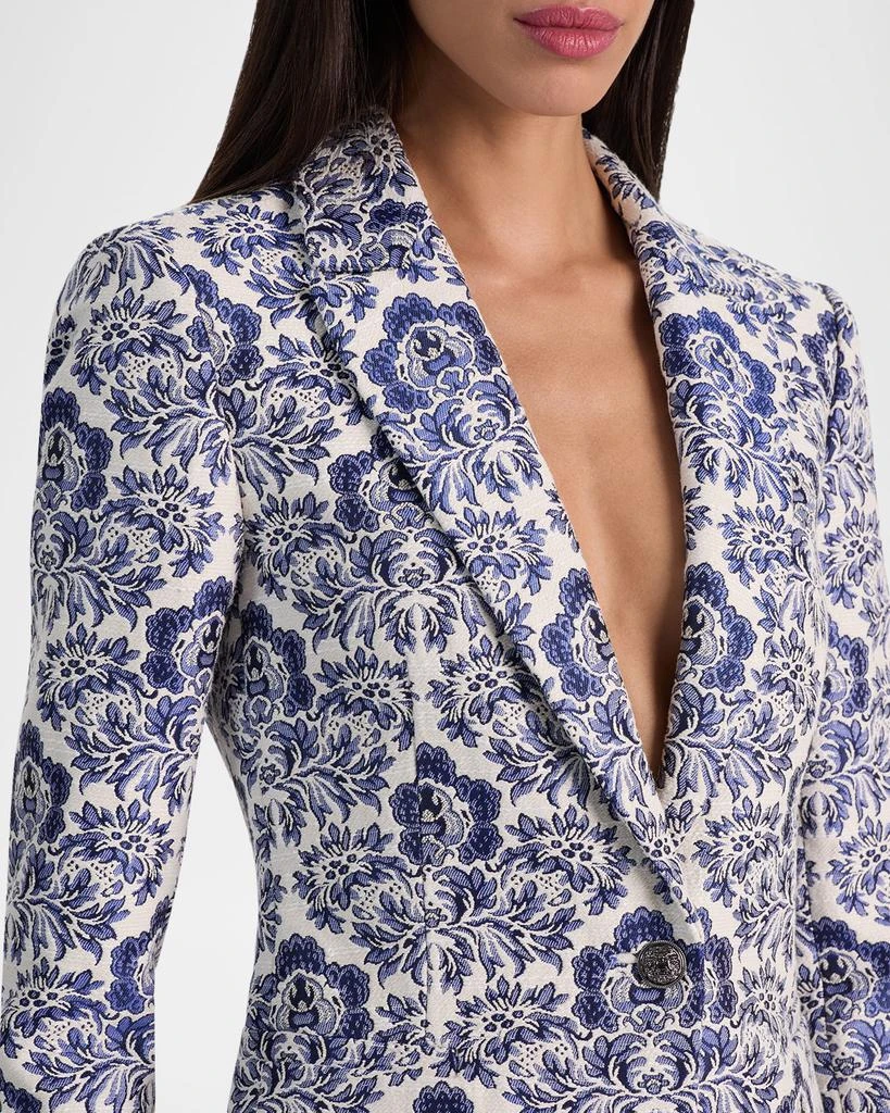 Alice + Olivia Breann Long Fitted Blazer 6
