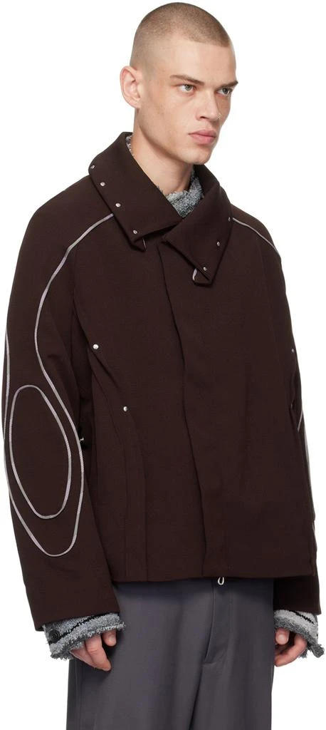 Kiko Kostadinov Burgundy Chalice Jacket 4
