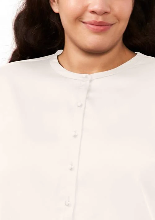 CeCe Plus Size Long Sleeve Charmeuse Blouse 3
