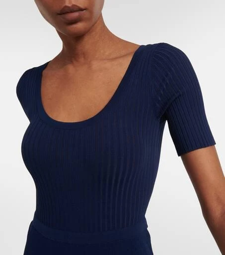Live The Process Zena ribbed-knit tennis minidress 4