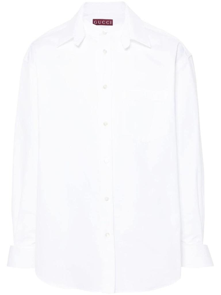 【関税込み】gucci Pleated plastron shirt Gucci Pleated Plastron Shirt - Shirts - BeyondStyle