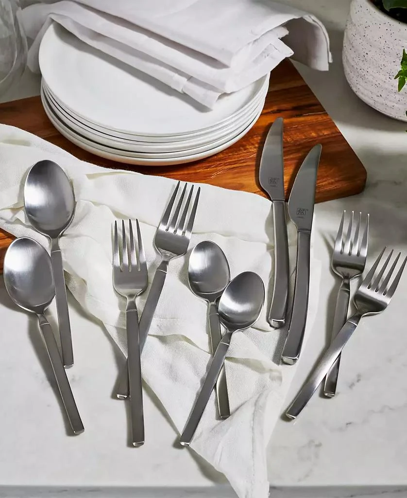 ZWILLING Zwilling Opus Satin 45 Piece 18/10 Stainless Steel Flatware Set, Service for 8 4