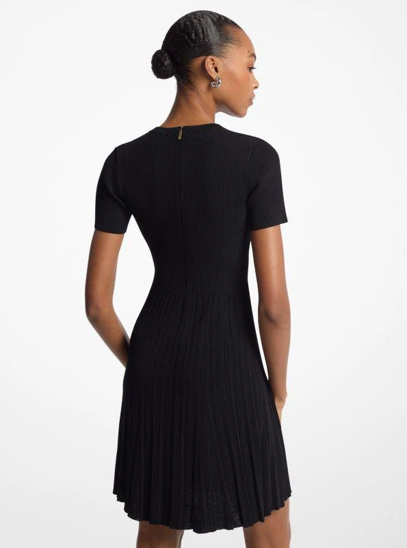 Michael Kors Ribbed Knit Short-Sleeve Dress 2