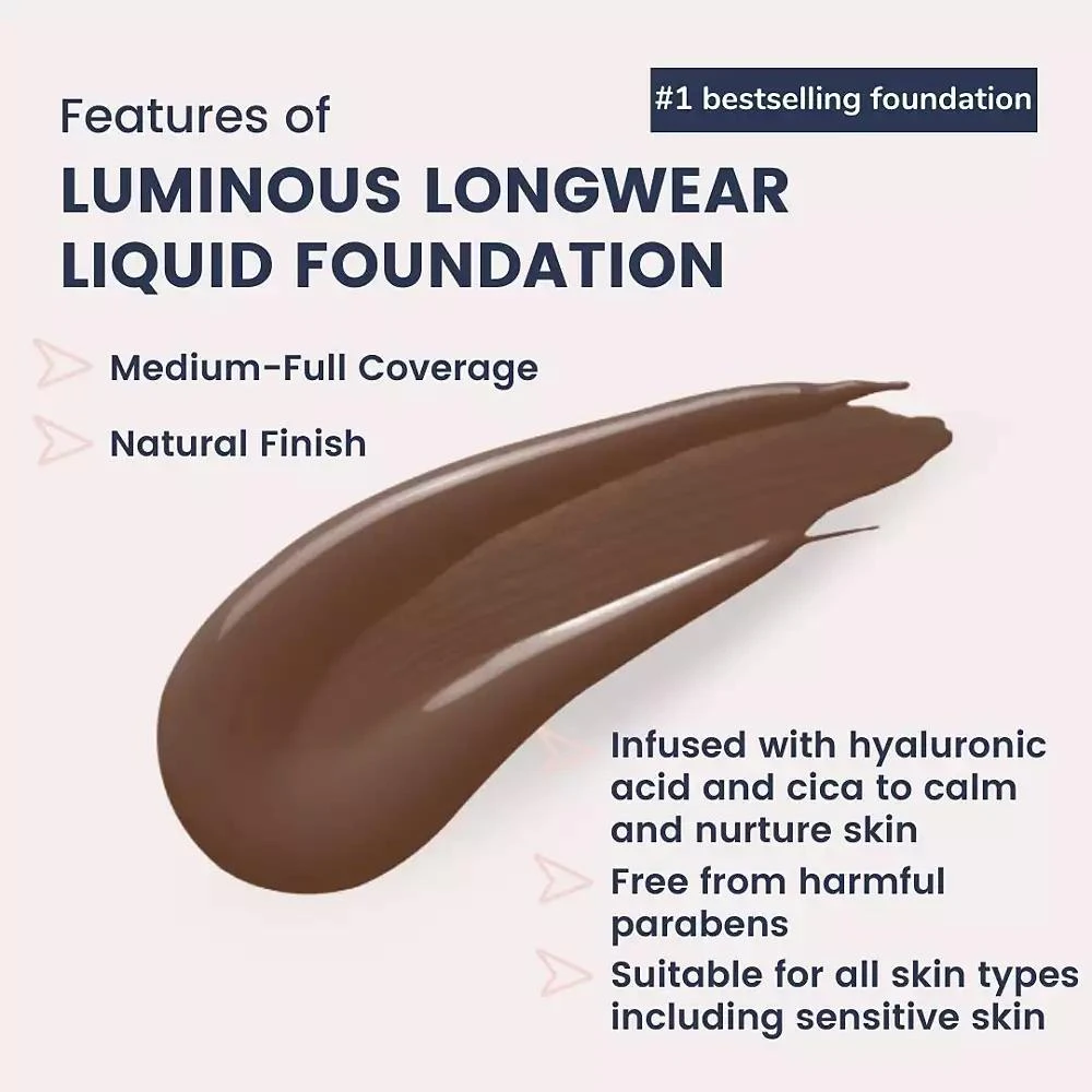 SIIA Cosmetics Luminous Longwear Liquid Foundation 8