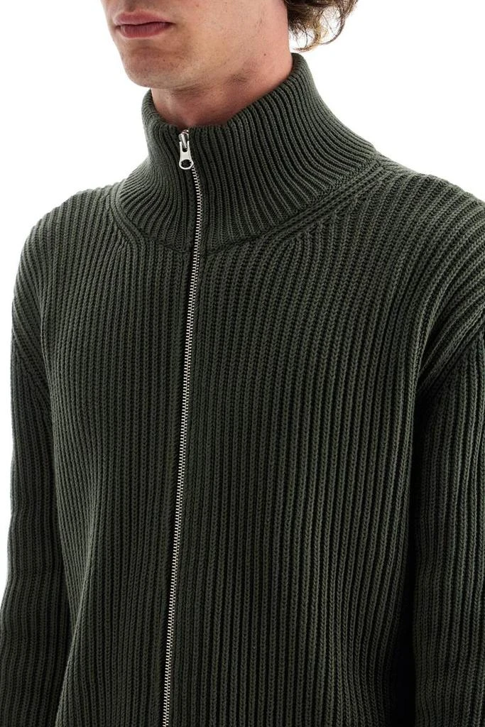 Mm6 Maison Margiela Cotton Cardigan With Zipper 4