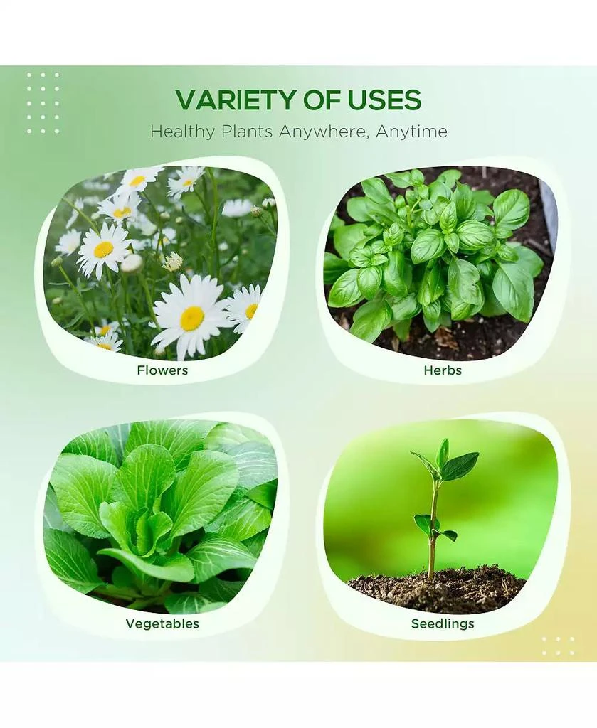 Chic Crate Outsunny Elevated Planter Box with Rattan Look 5