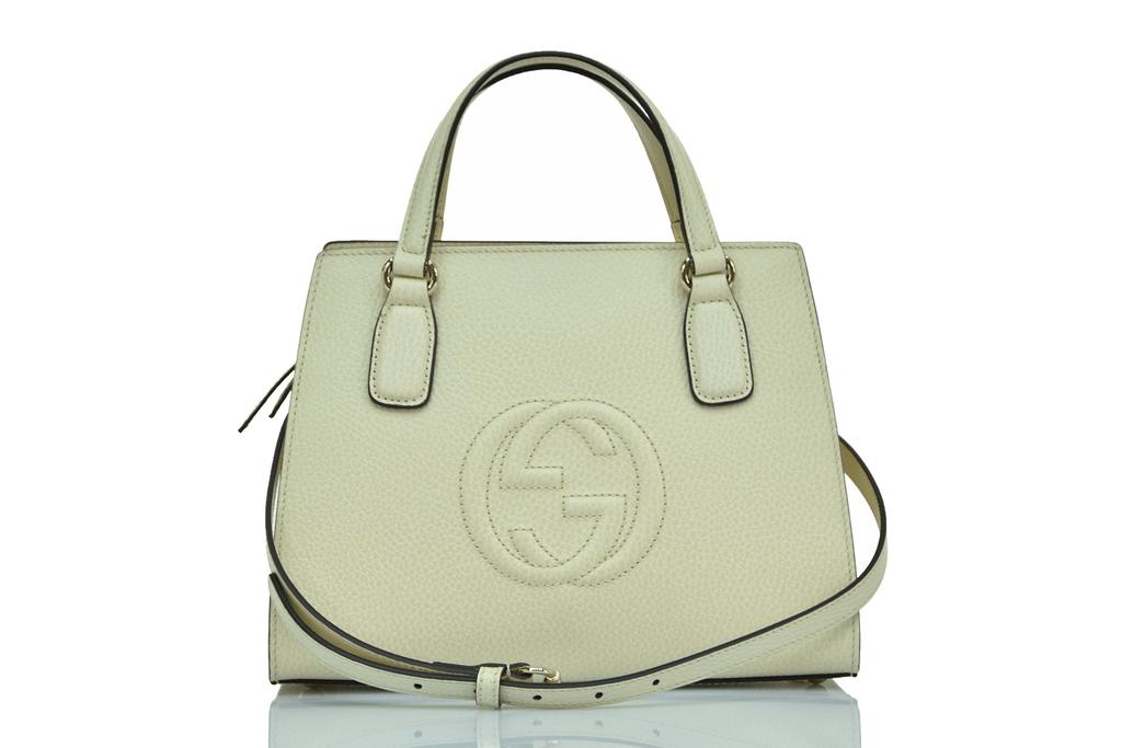 Gucci Gucci Soho Bag White Women's Dollar Calf Leather Model 607722 CAO0G 006