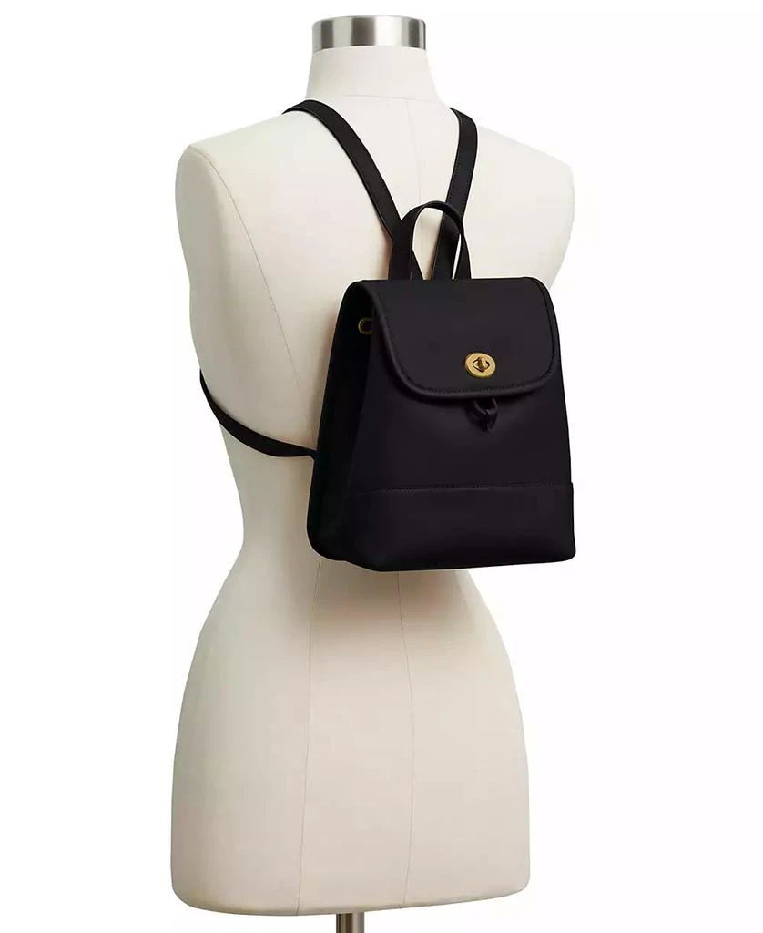 Coach Originals Glovetanned Leather Turnlock Backpack 5