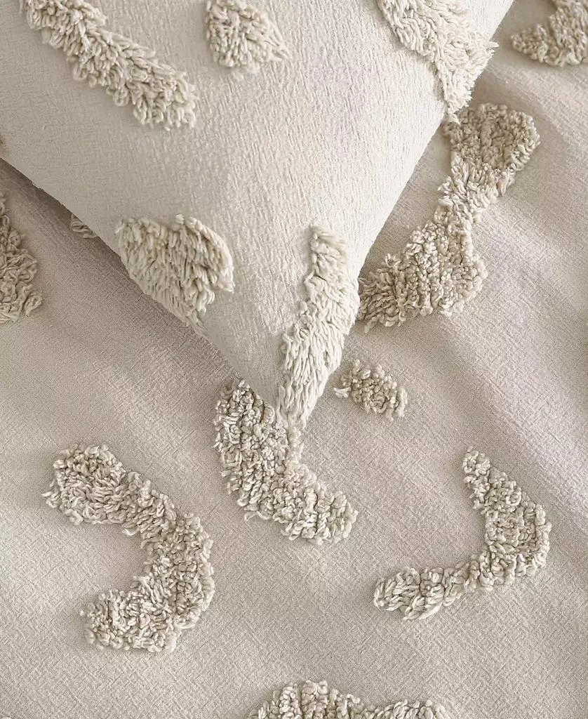 Peri Home Chenille Leopard Linen 3 Piece Comforter Set 4