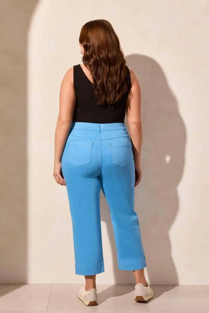 Tribal Tribal - Pull-on Kick Flare Capri 2