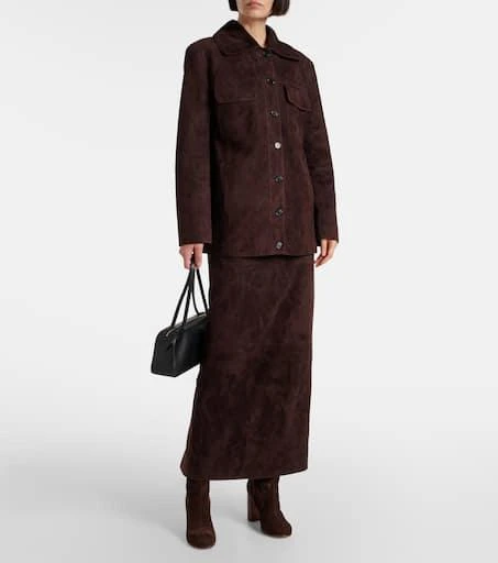 Khaite Willow knee-high suede boots 3