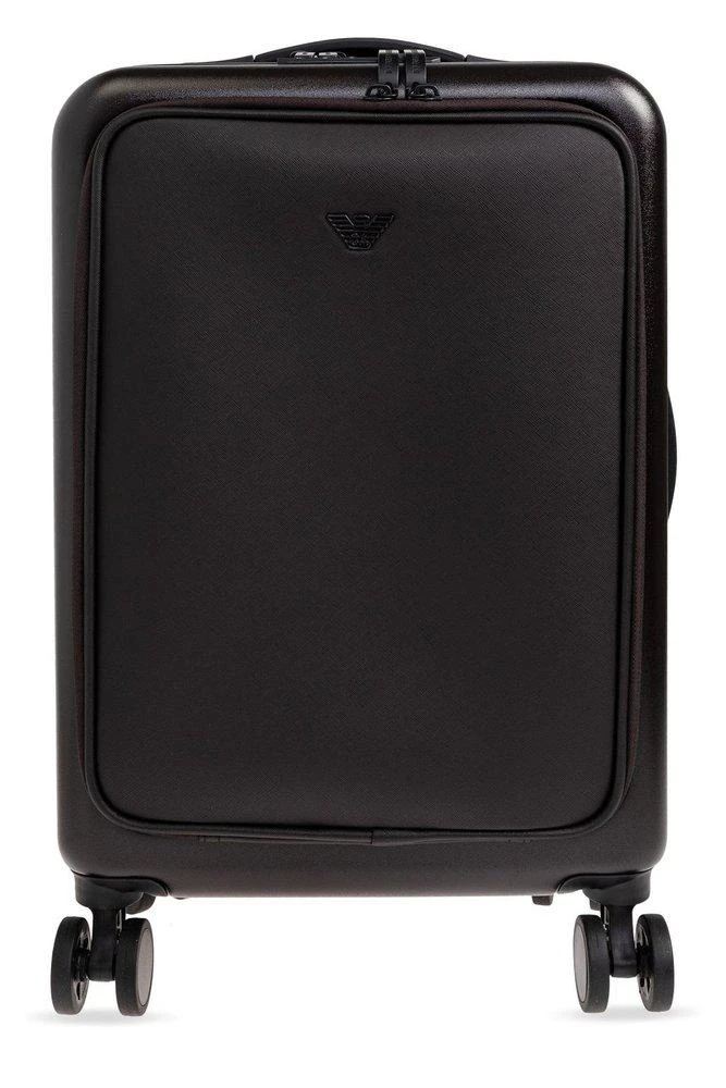 Emporio Armani Emporio Armani Logo Plaque Zip Around Trolley 1