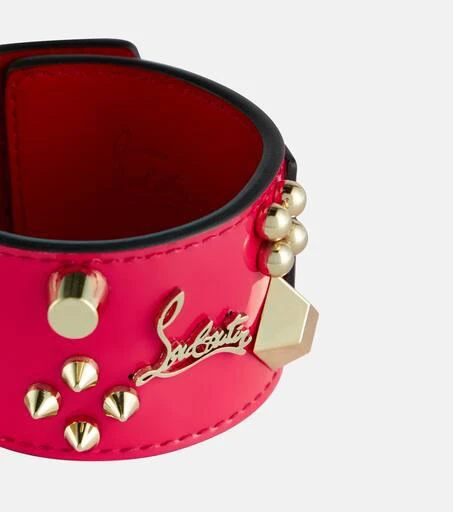 Christian Louboutin Carasky embellished patent leather bracelet 4