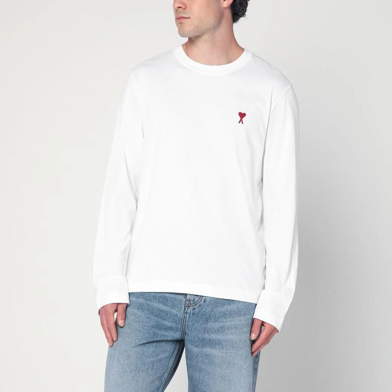 AMI White Ami De Coeur T-shirt 1
