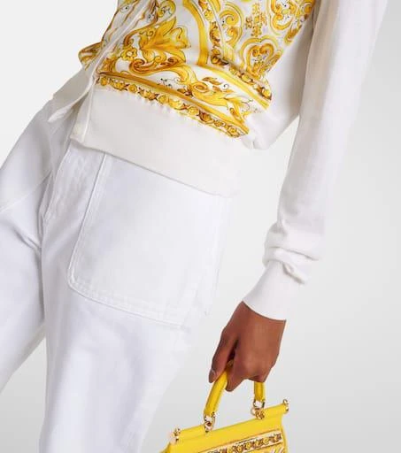 Dolce 
Gabbana Majolica silk twill cardigan 5