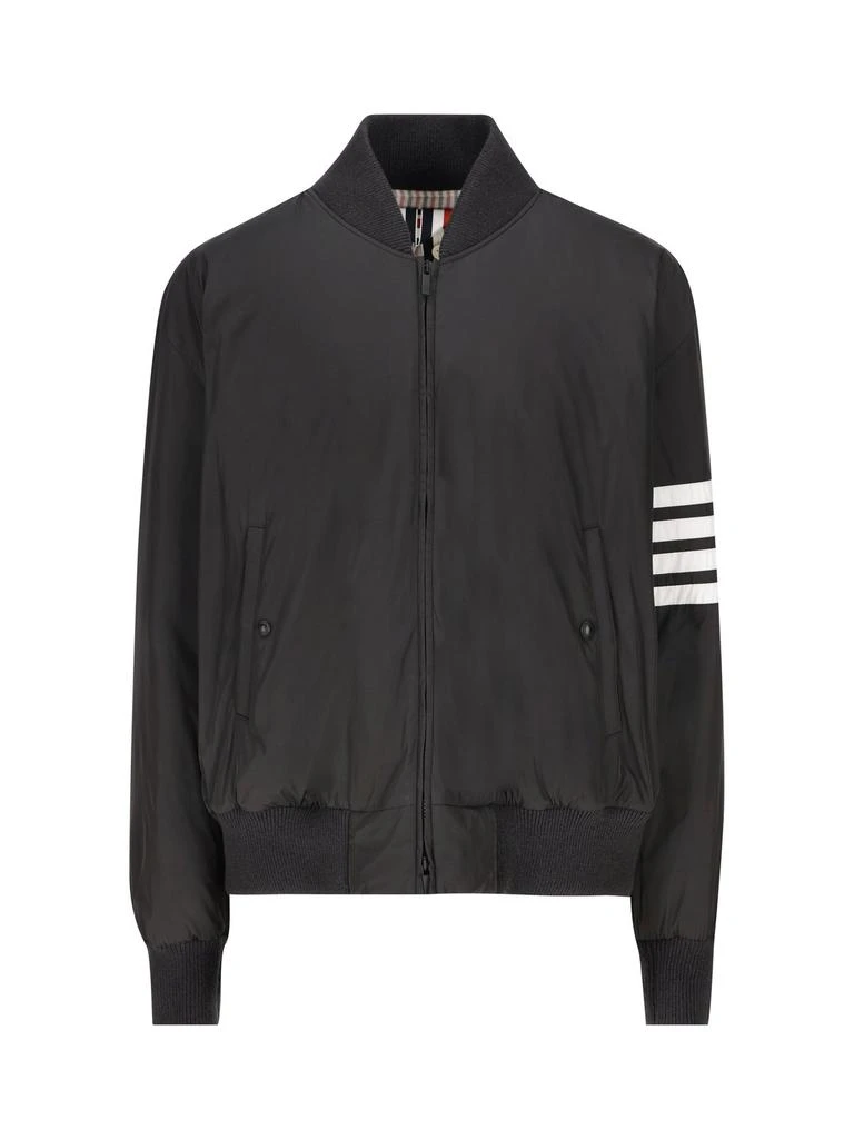 Thom Browne Thom Browne 4-Bar Stripe Zipped Bomber Jacket 1