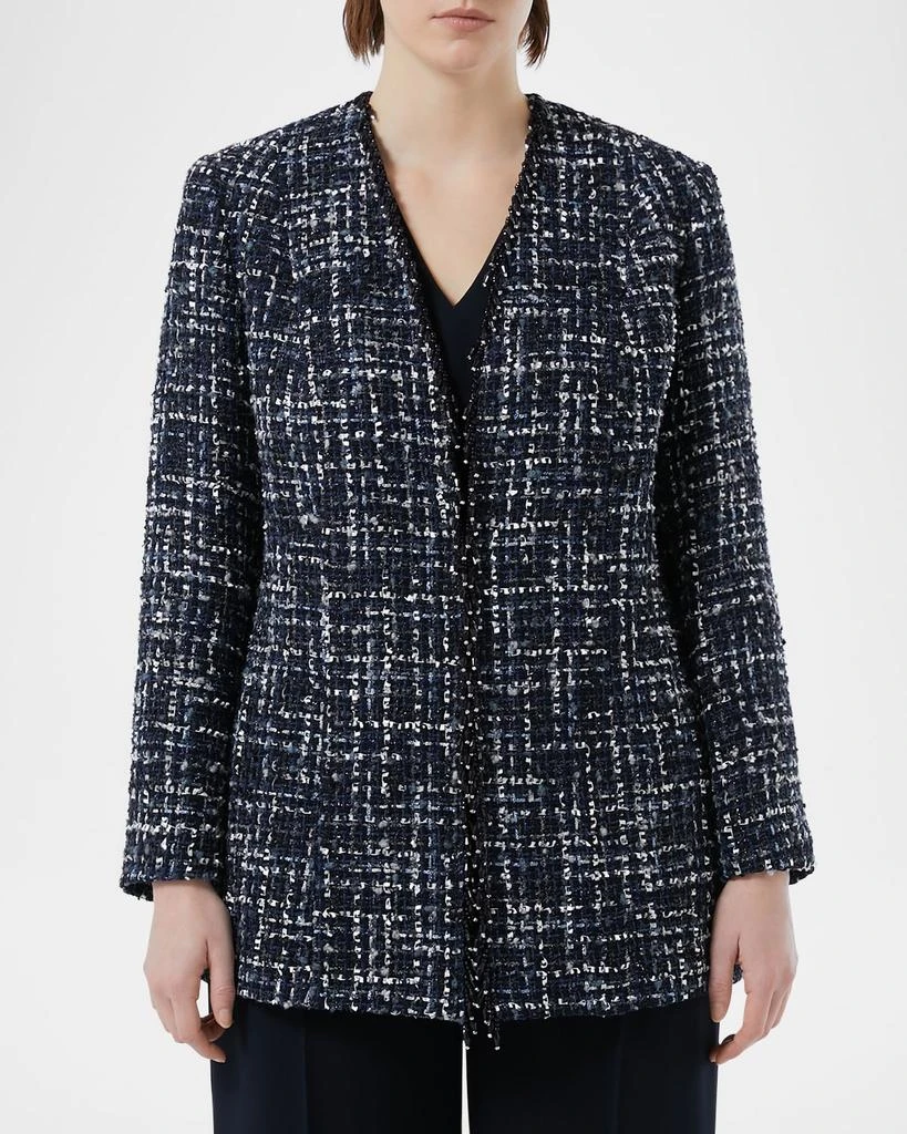 Marina Rinaldi Plus Size Tattico Bead-Trim Tweed Jacket 4