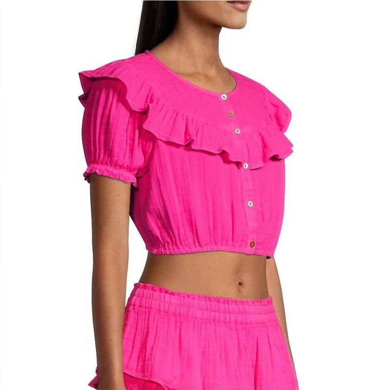 LOVESHACKFANCY Elaine Crop Top 2