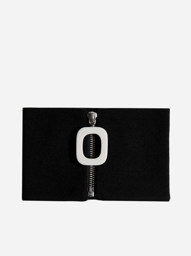 JW Anderson Black JWA zip puller neck warmer 1