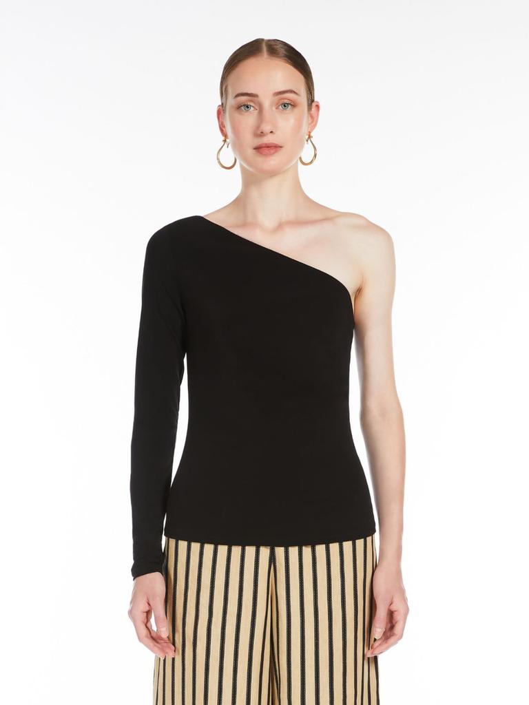 Max Mara One-shoulder jersey top