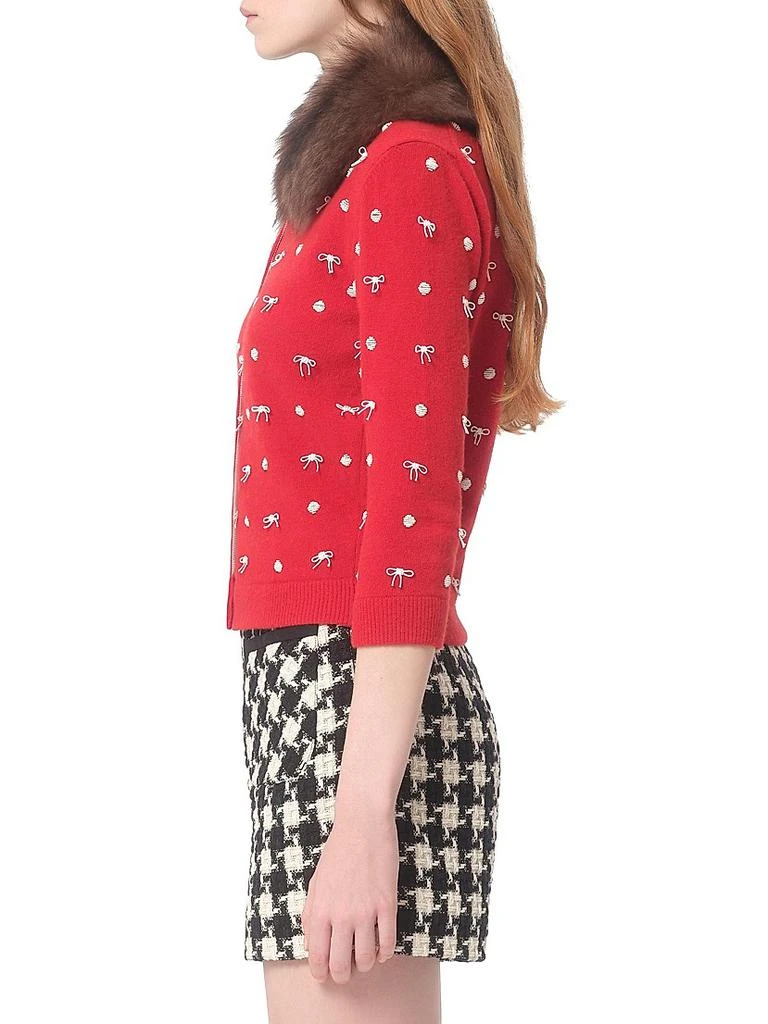 Valentino Embroidered Wool Cardigan 4