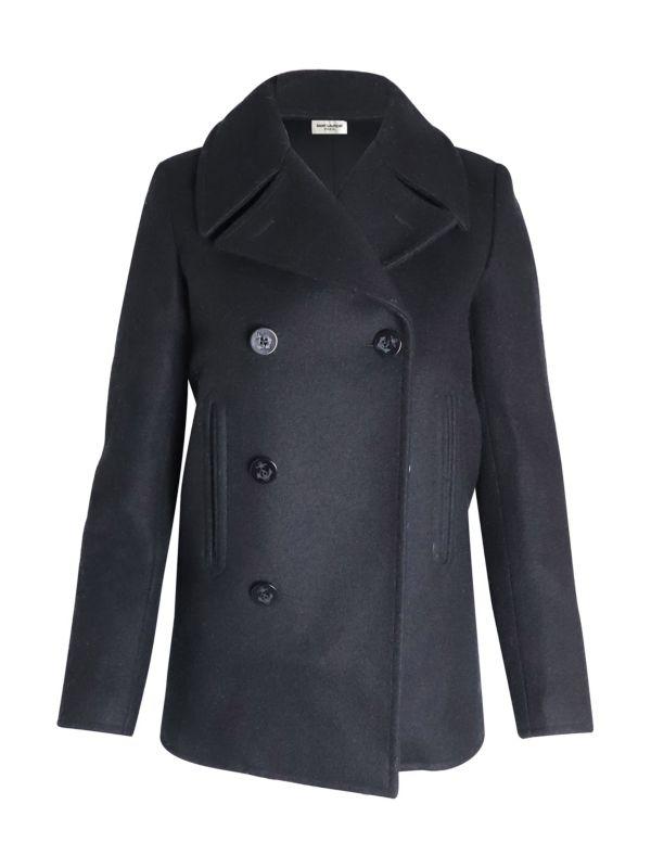コート SAINT LAURENT Oversized caban coat Black Yves Saint Laurent Oversized Caban Coat - Jackets - Compare