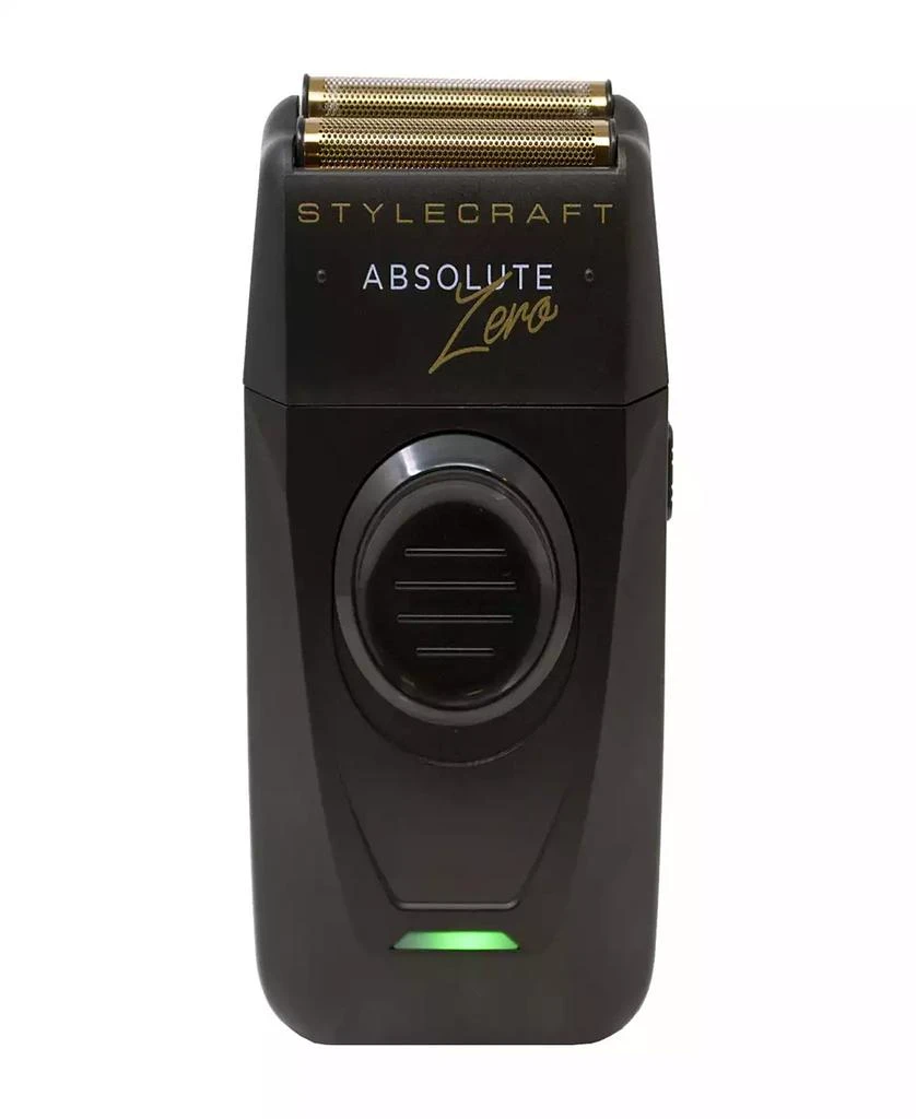 StyleCraft Professional Absolute Zero Professional Mens Foil Shaver with Built-in Retractable Trimmer, USB-C Rechargeable 1
