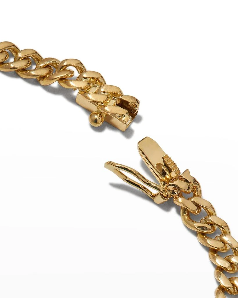 Anita Ko Cuban Link Bracelet with Colombian Emerald 4