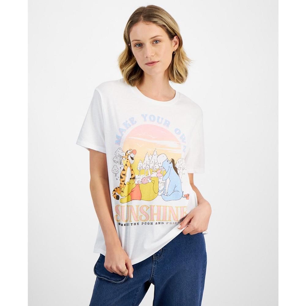 Disney Juniors' Winnie The Pooh Paradise Crewneck T-Shirt