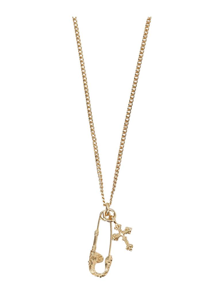 Emanuele Bicocchi Emanuele Bicocchi Cross And Pin Pendant Necklace