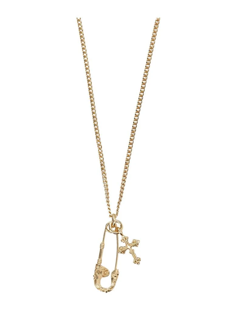 Emanuele Bicocchi Emanuele Bicocchi Cross And Pin Pendant Necklace 2