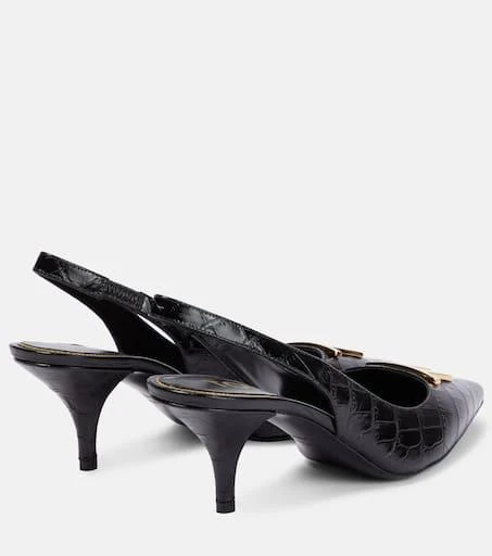 Tom Ford TF croc-effect leather slingback pumps 3